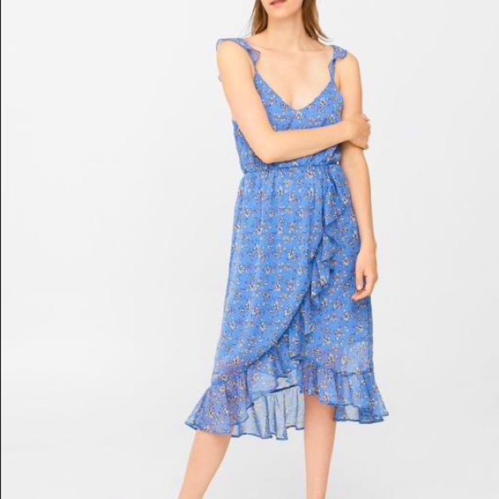 Floral Ruffle Midi Dress